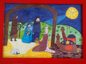 Another Nativity Rendering by my former 11 year old.