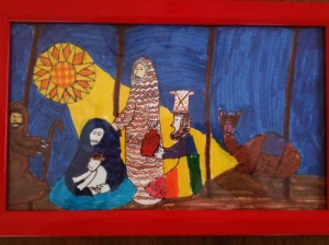 My son's Nativity Scene at age 7.